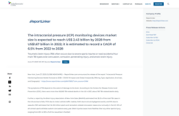 <h6><a href="https://www.globenewswire.com/news-release/2023/06/27/2695628/0/en/The-intracranial-pressure-ICP-monitoring-devices-market-size-is-expected-to-reach-US-2-43-billion-by-2028-from-US-1-67-billion-in-2022-it-is-estimated-to-record-a-CAGR-of-6-5-from-.html" target="_blank" rel="noopener">The intracranial pressure (ICP) monitoring devices market size is expected to reach US$ 2.43 billion by 2028 from US$1.67 billion in 2022; it is estimated to record a CAGR of 6.5% from 2022 to 2028</a></h6><p><a href="https://www.globenewswire.com/news-release/2023/06/27/2695628/0/en/The-intracranial-pressure-ICP-monitoring-devices-market-size-is-expected-to-reach-US-2-43-billion-by-2028-from-US-1-67-billion-in-2022-it-is-estimated-to-record-a-CAGR-of-6-5-from-.html" target="_blank" rel="noopener">Report Linker</a></p>