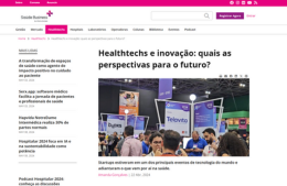 <h6><a href="https://www.saudebusiness.com/healthtechs/healthtechs-e-inovacao-quais-perspectivas-para-o-futuro" target="_blank" rel="noopener">Healthtechs e inovação: quais as perspectivas para o futuro?</a></h6><p><a href="https://www.saudebusiness.com/healthtechs/healthtechs-e-inovacao-quais-perspectivas-para-o-futuro" target="_blank" rel="noopener">Saúde Business</a></p>