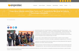 <h6><a href="https://anprotec.org.br/site/2024/07/finep-lanca-volume-sobre-deep-techs-na-5a-conferencia-nacional-de-ciencia-tecnologia-e-inovacao/" target="_blank" rel="noopener">Finep lança volume sobre Deep Techs na 5ª Conferência Nacional de Ciência, Tecnologia e Inovação</a></h6><p><a href="https://anprotec.org.br/site/2024/07/finep-lanca-volume-sobre-deep-techs-na-5a-conferencia-nacional-de-ciencia-tecnologia-e-inovacao/" target="_blank" rel="noopener">Anprotec</a></p>